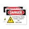 Signmission Electrical Panel In Wall Cavity Danger Sign, Plastic, 10in W x 7in L, 2PK OS-2PACK-DS-P-710-L-2184 - alternate 1